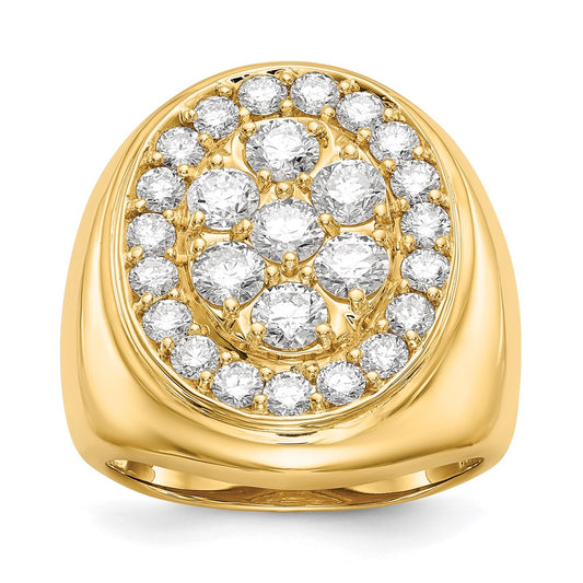 14k A Diamond men's ring