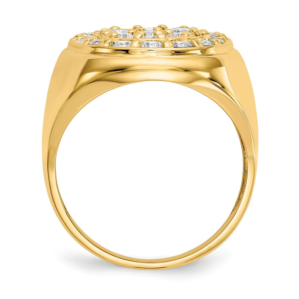 14k AA Diamond men's ring