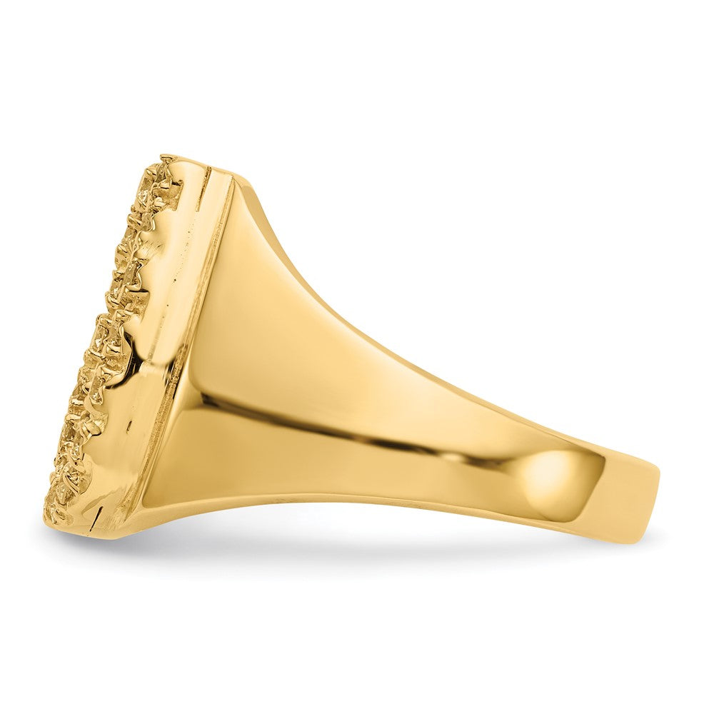 14k A Diamond men's ring