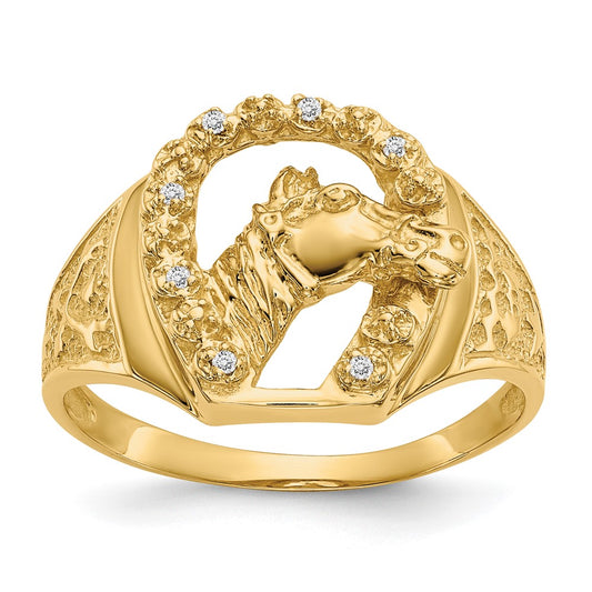 14k AA Diamond men's ring