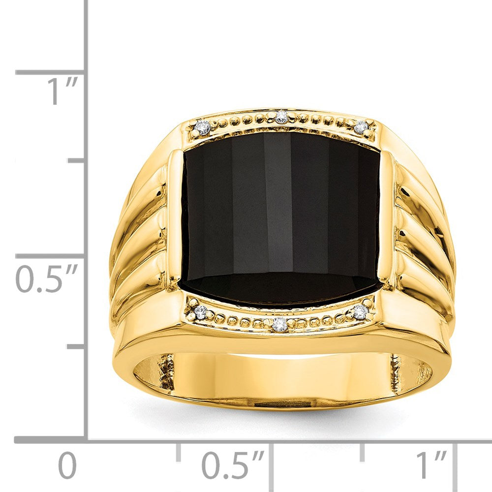14k AA Diamond men's ring