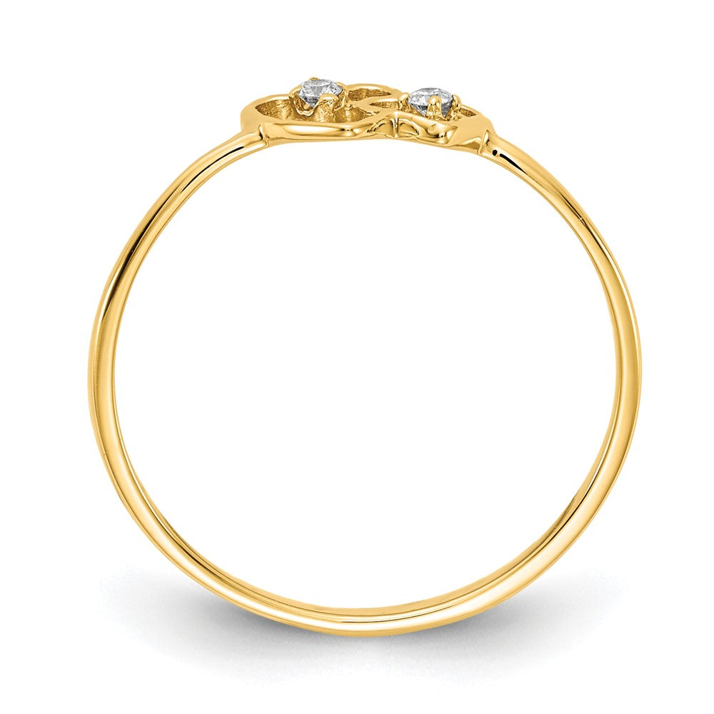14k VS Diamond heart ring
