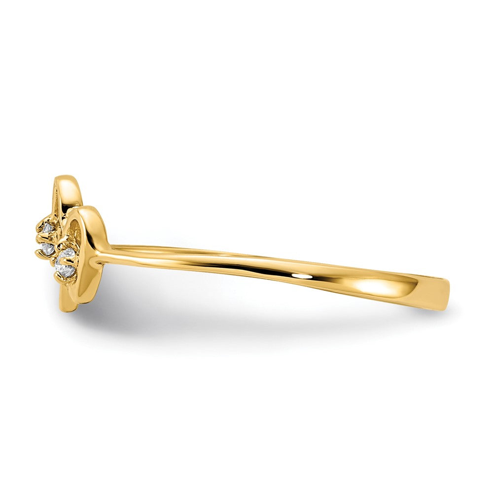 14k VS Diamond heart ring