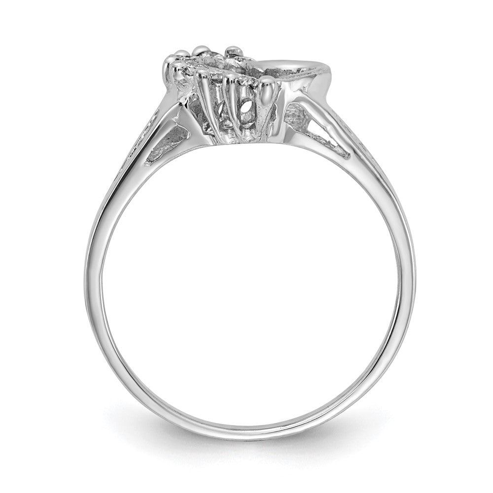 14k White Gold AAA Diamond ring