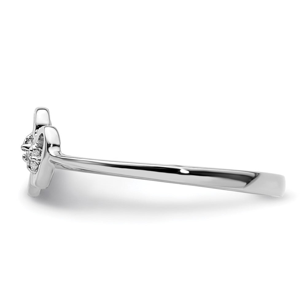 14k White Gold A Diamond ring