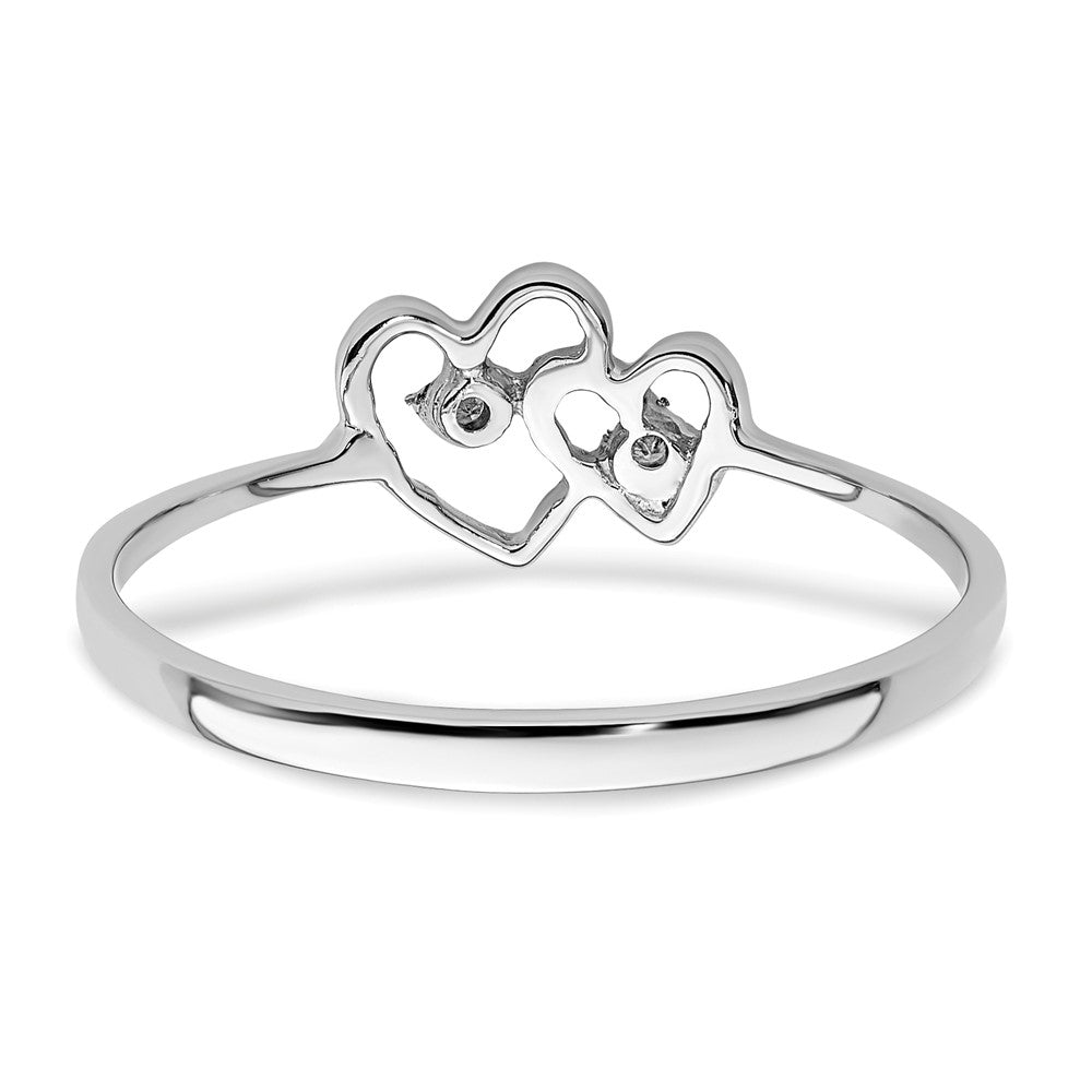 14k White Gold A Diamond ring