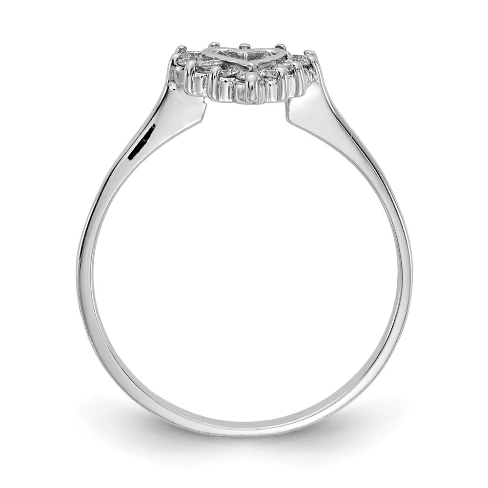 14k White Gold AAA Diamond ring