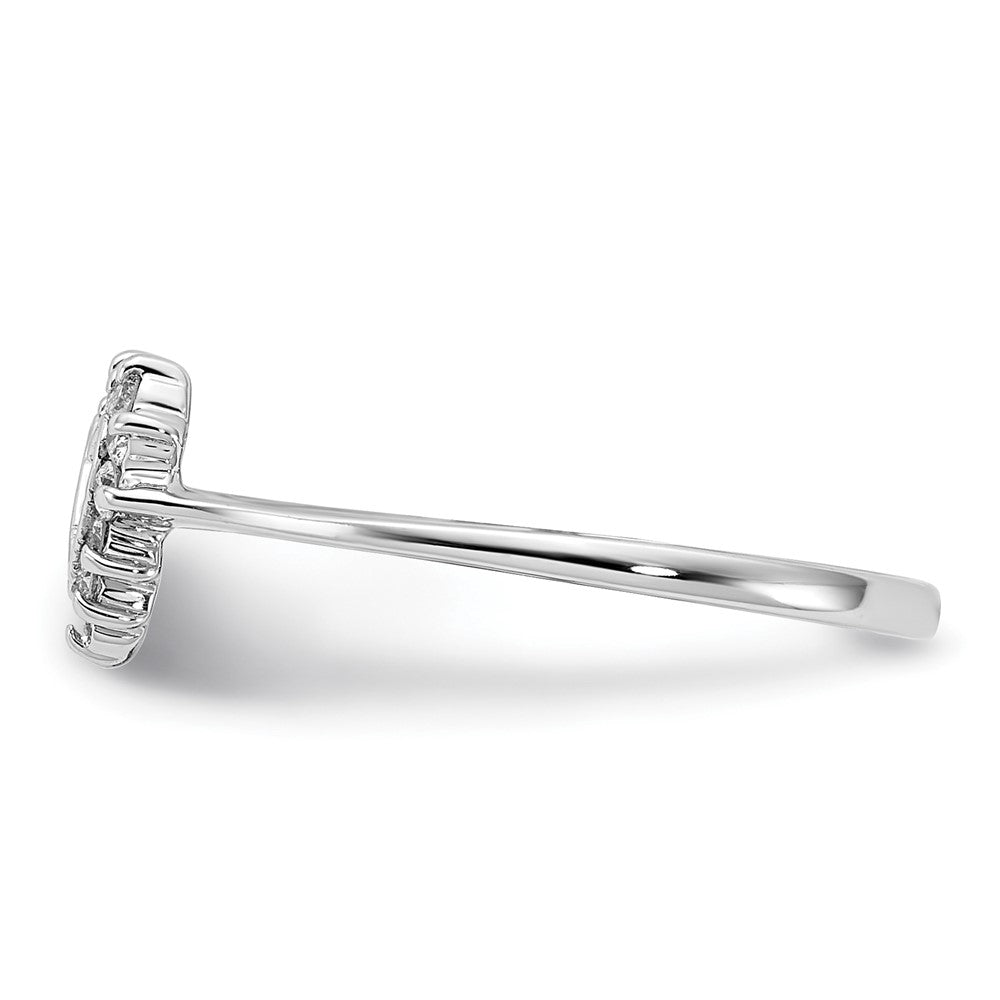 14k White Gold AAA Diamond ring