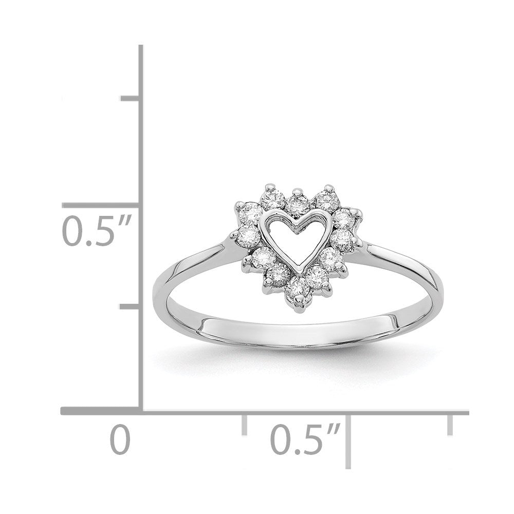 14k White Gold AAA Diamond ring