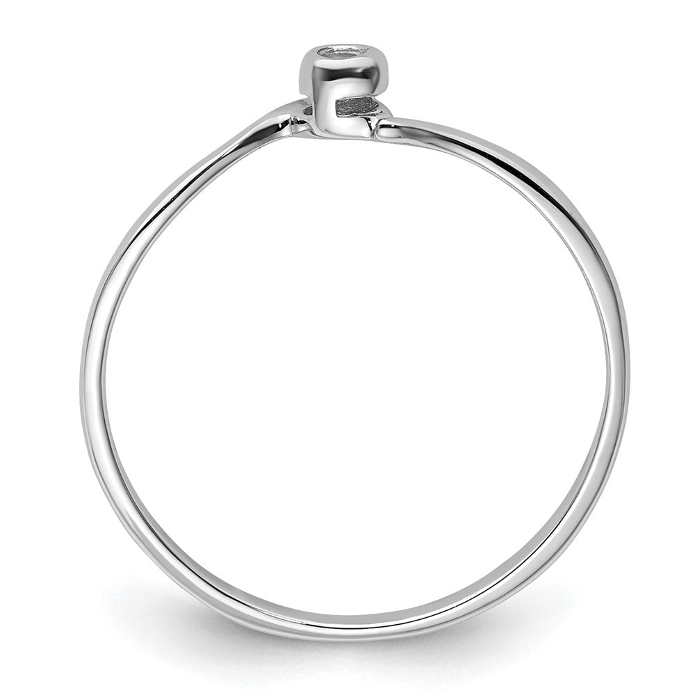 14k White Gold .03ct.Ring Mounting