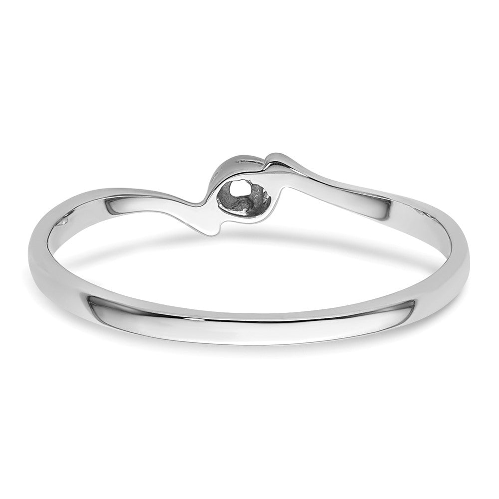 14k White Gold .03ct.Ring Mounting