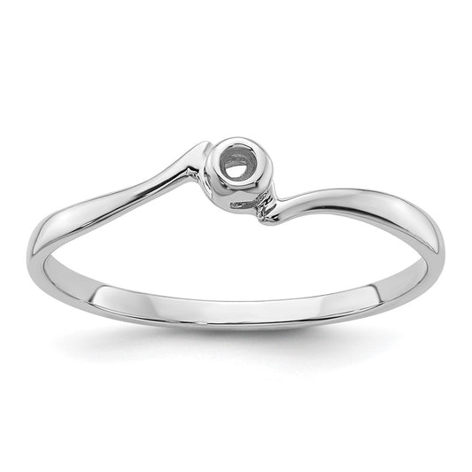 14k White Gold .03ct.Ring Mounting