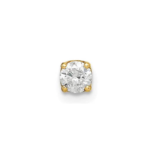 14k Single Stud Diamond Earring