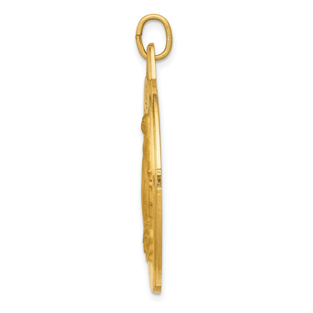 14k Virgin Mary Medal Pendant