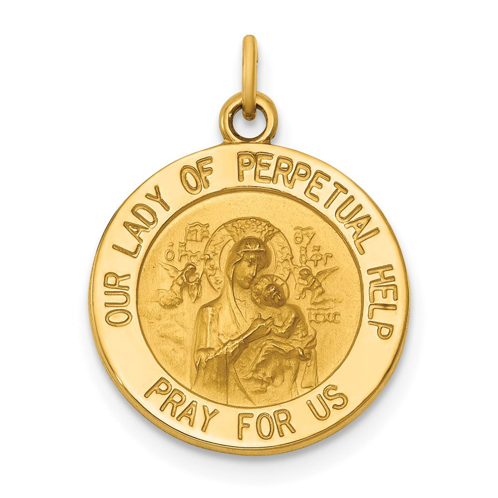 14k Our of Perpetual Help Medal Charm