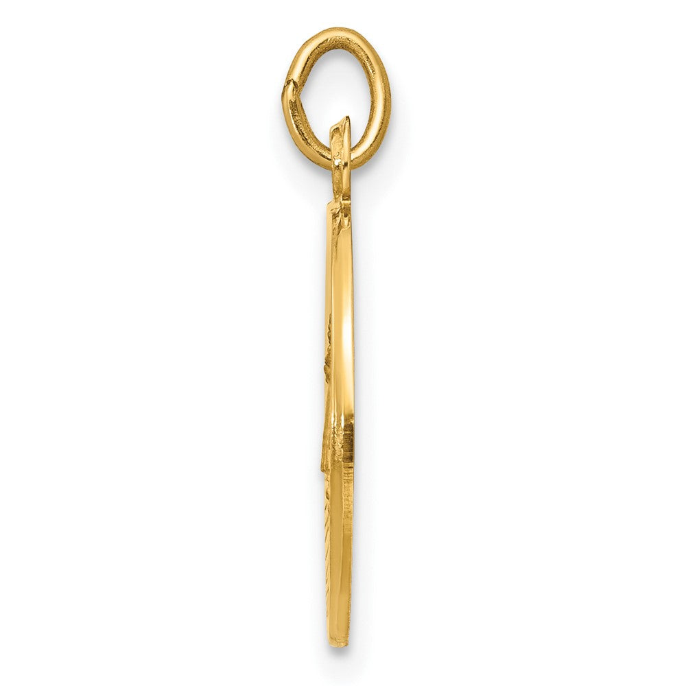 14k Caridad Del Cobre Medal Pendant