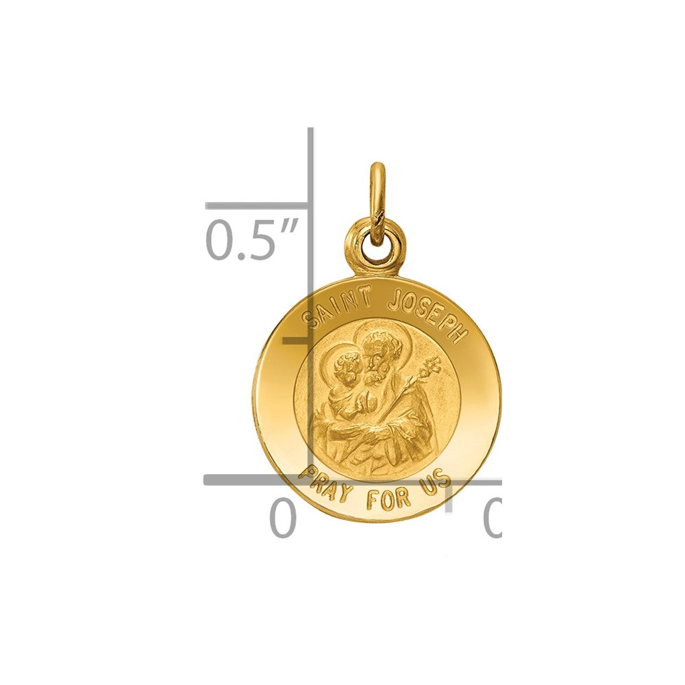 14k Saint Joseph Medal Charm