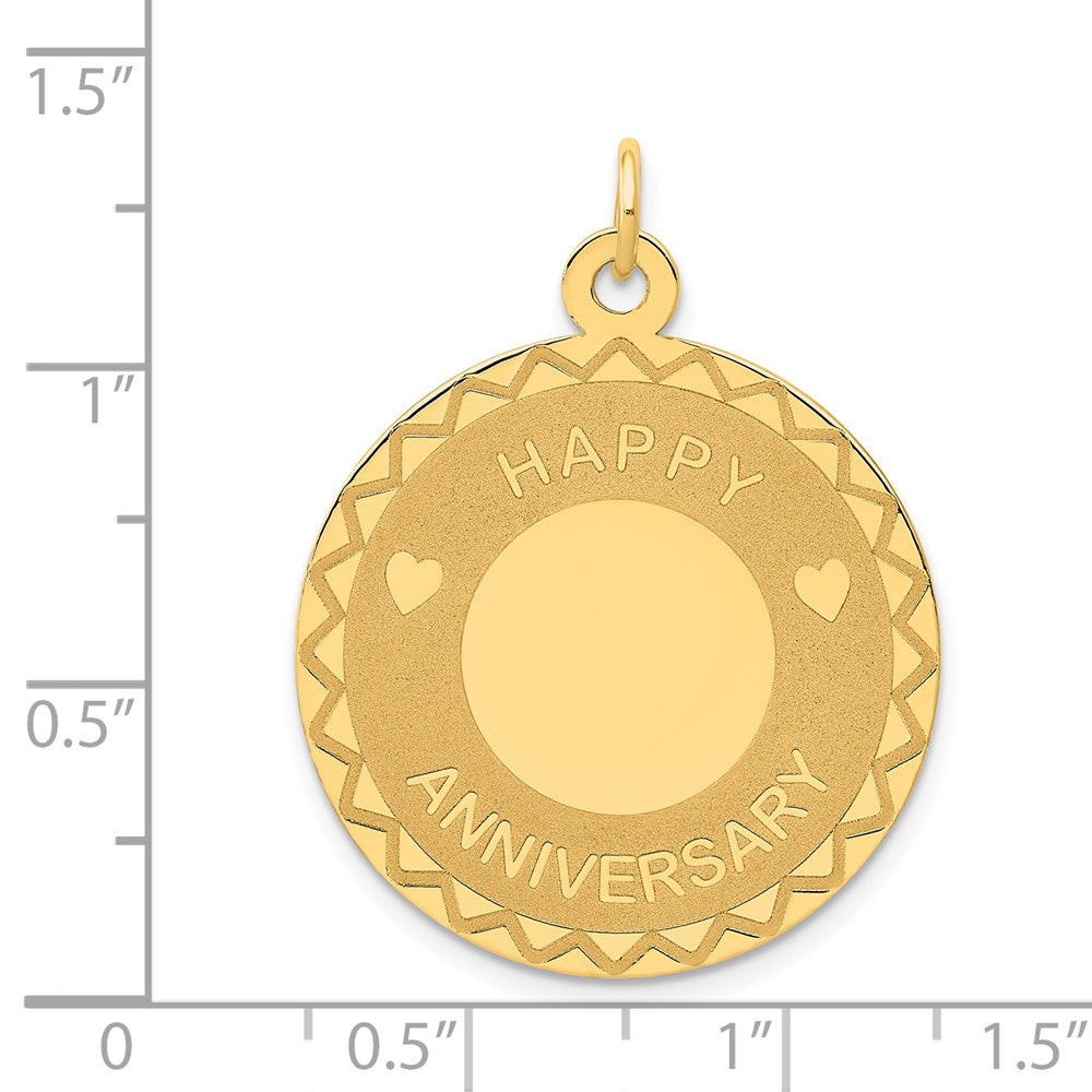 14K HAPPY ANNIVERSARY Charm