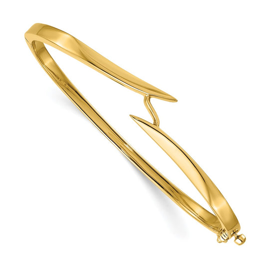 14k Yellow Gold Hinged Bangle Bracelet Mounting