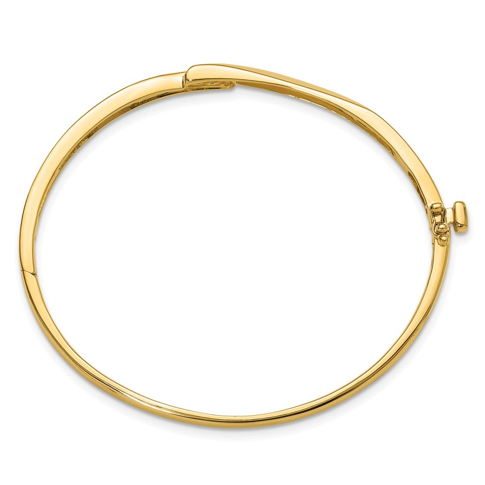 14k Yellow Gold Hinged Bangle Bracelet Mounting