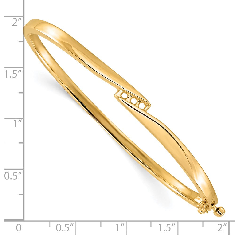 14k Yellow Gold Hinged Bangle Bracelet Mounting
