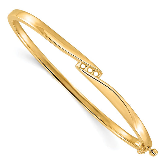 14k Yellow Gold Hinged Bangle Bracelet Mounting