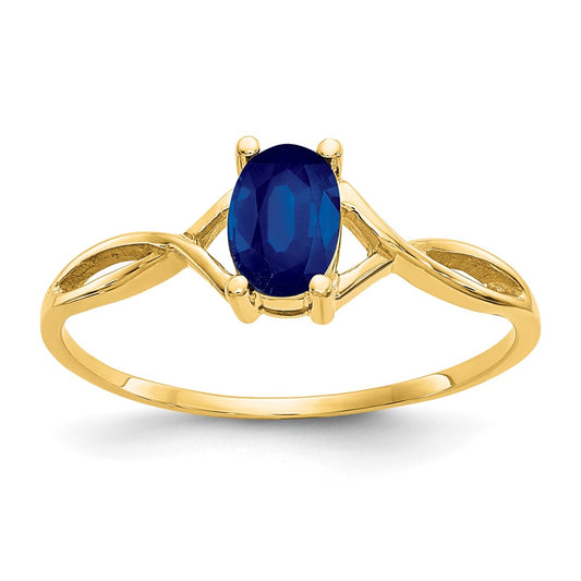 14k Sapphire Birthstone Ring