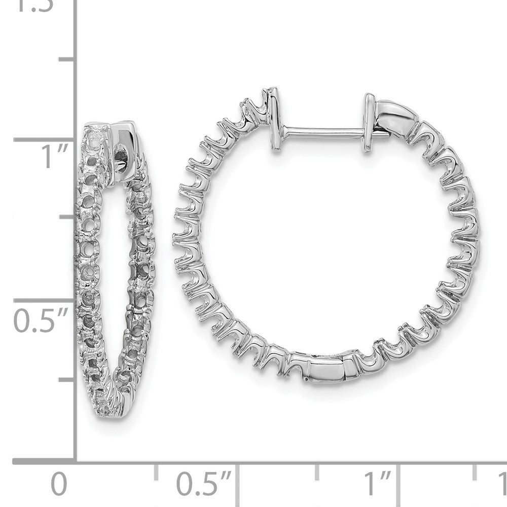 14k White Gold VS Diamond Earring