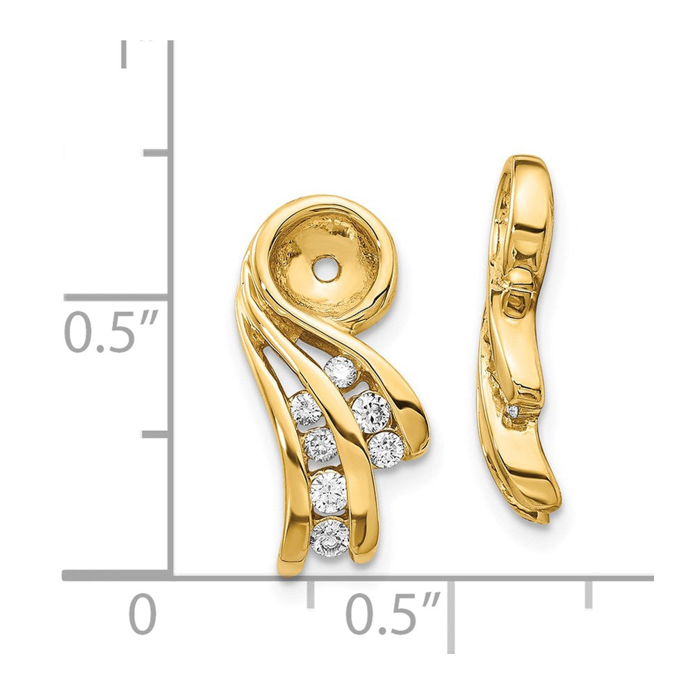 14k VS Fancy Diamond Earring Jacket