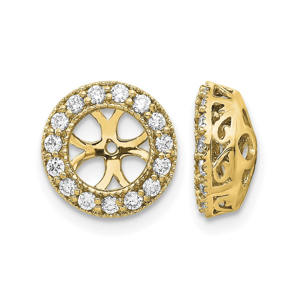 14k A Diamond Earring Jacket