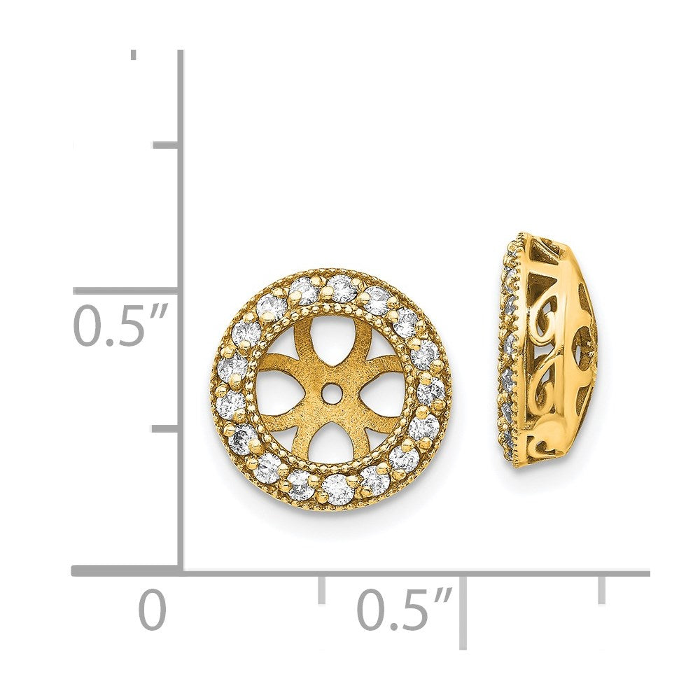 14k AA Diamond Earring Jacket