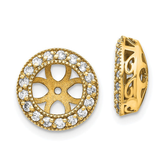 14k AA Diamond Earring Jacket