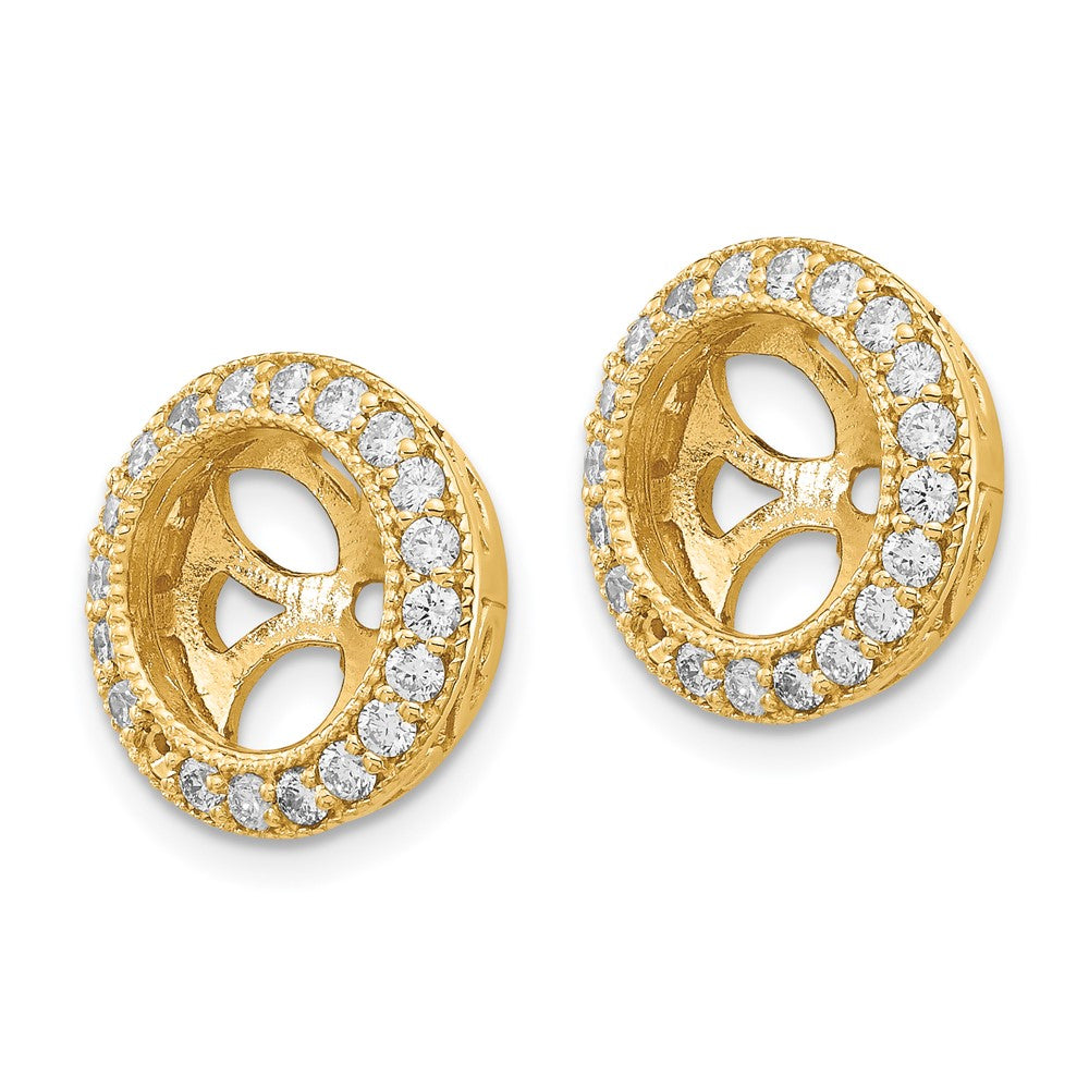 14k A Diamond Earring Jacket