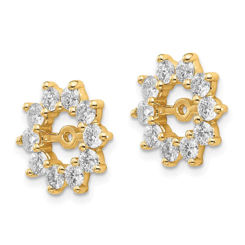 14k VS Fancy Diamond Earring Jacket