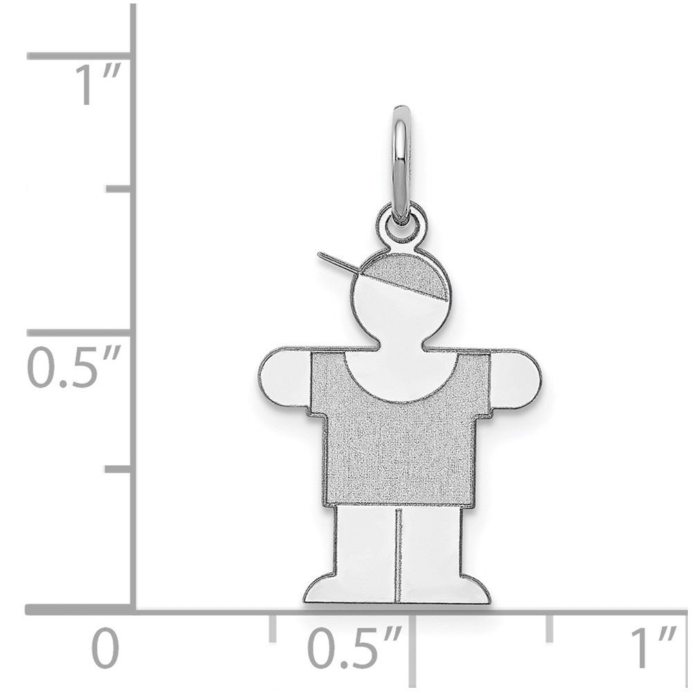 14k White Gold Charm