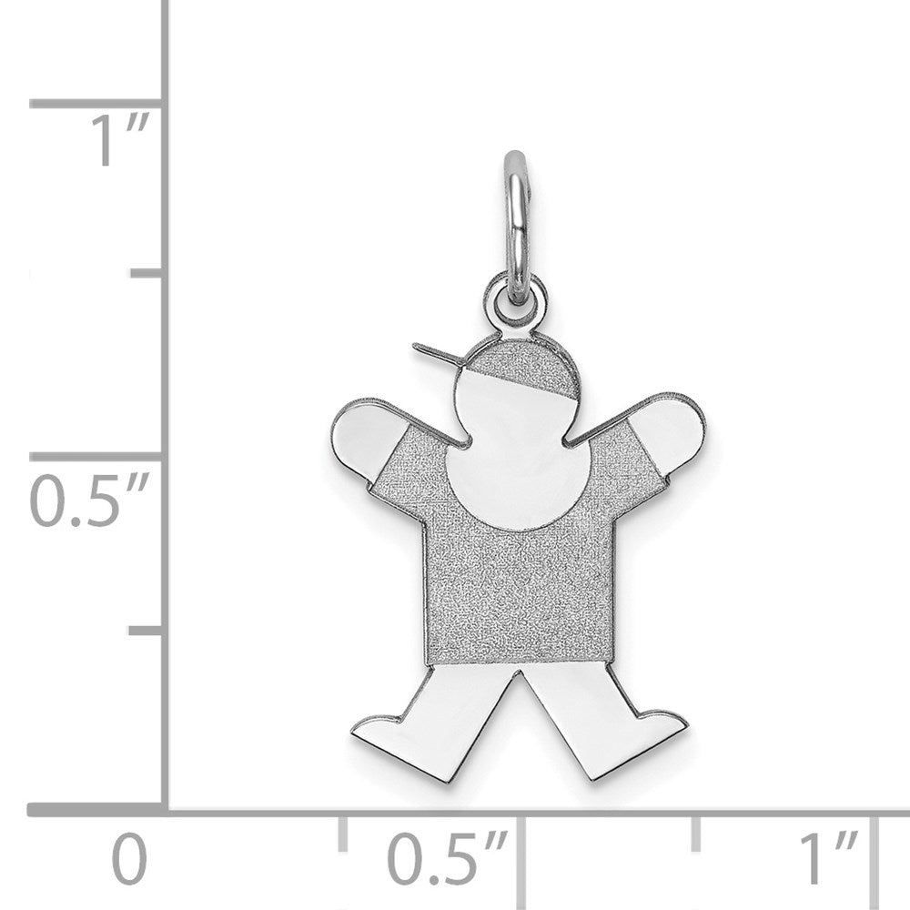 14k White Gold Charm