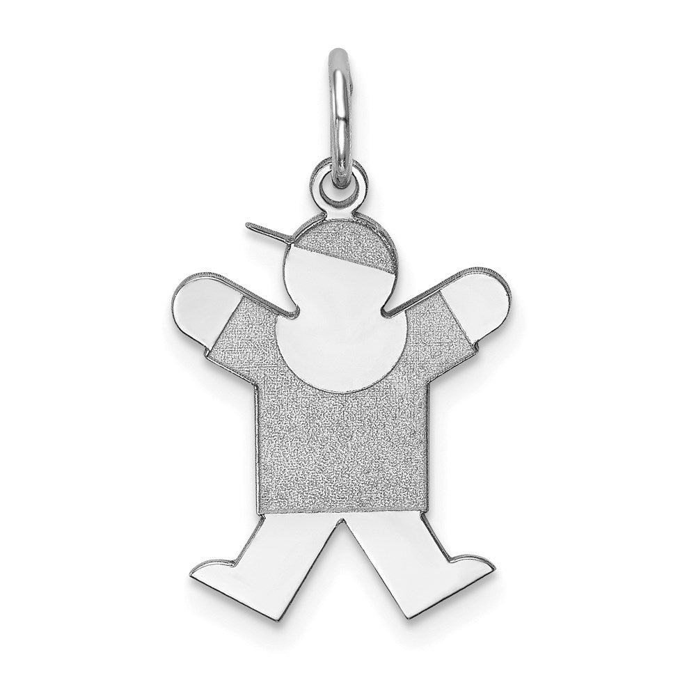 14k White Gold Charm