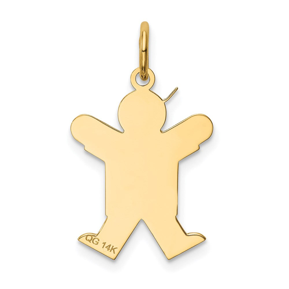 14k Yellow Gold Kid Charm