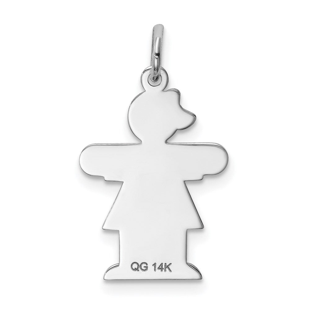 14k White Gold Charm