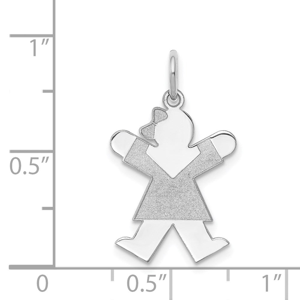 14k White Gold Charm