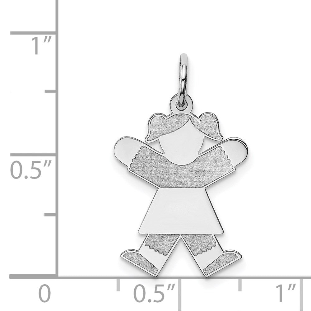 14k White Gold Charm