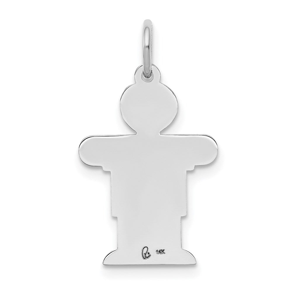 14k White Gold Charm