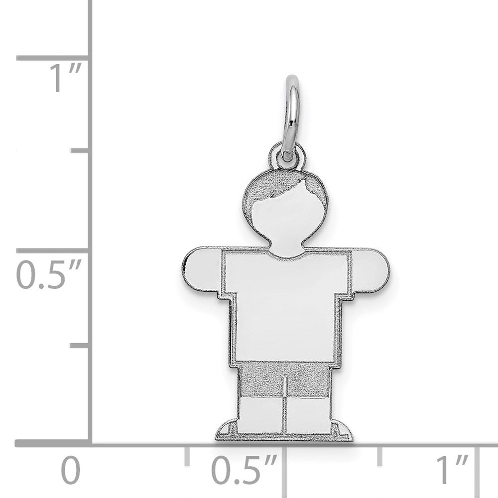 14k White Gold Charm