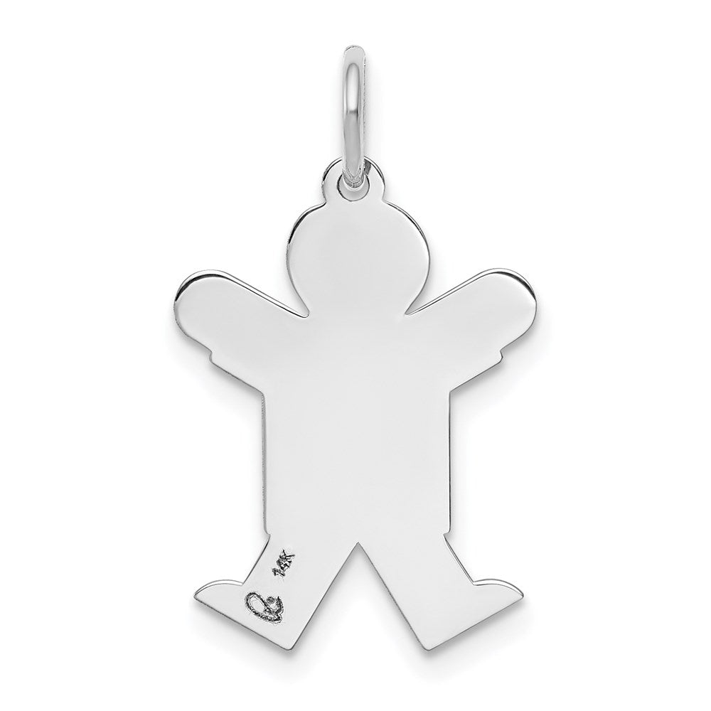 14k White Gold Charm