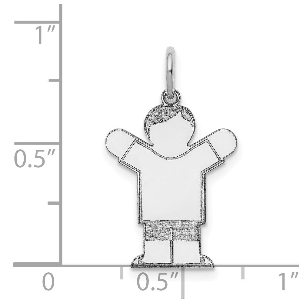 14k White Gold Charm