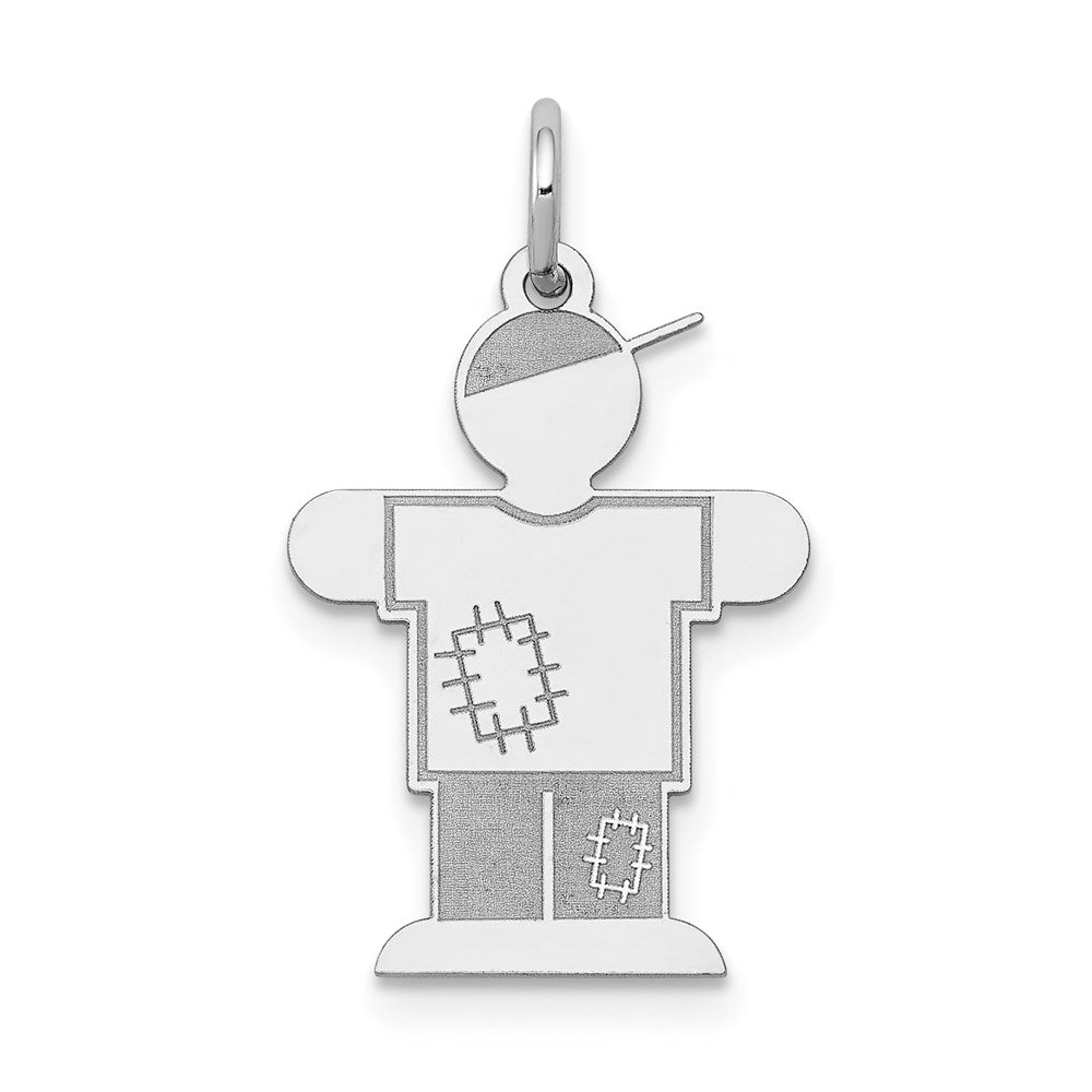 14k White Gold Charm