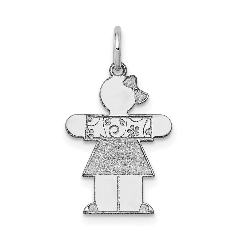 14k White Gold Charm