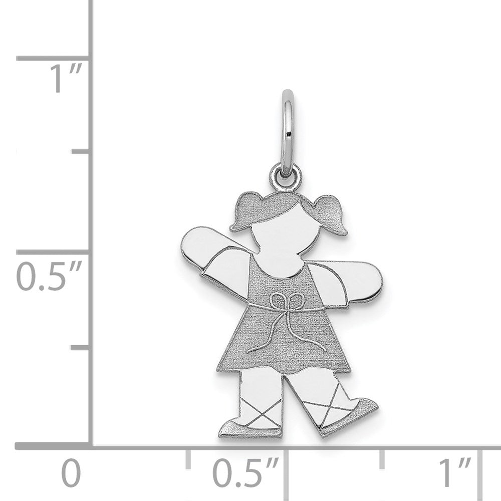 14k White Gold Charm