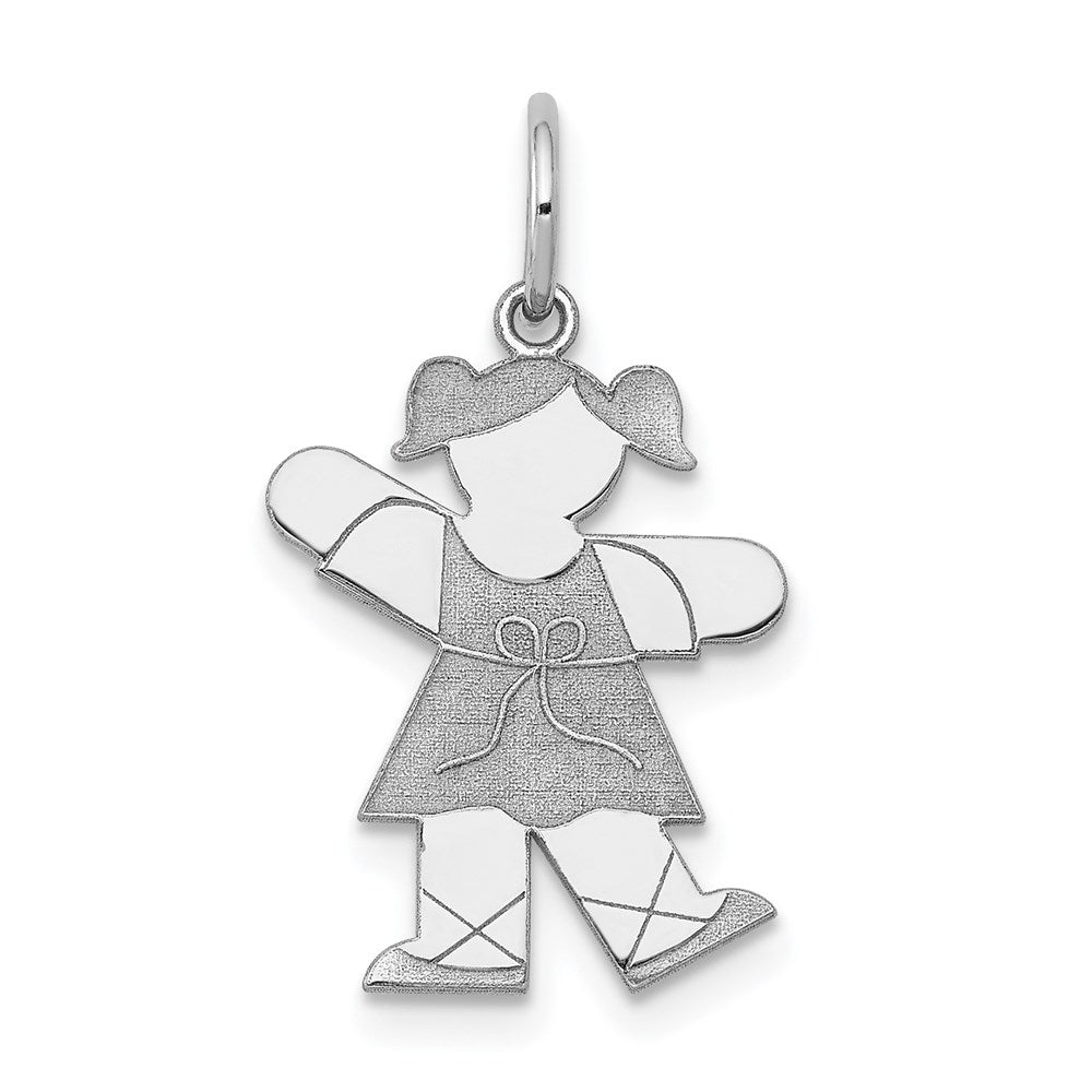14k White Gold Charm