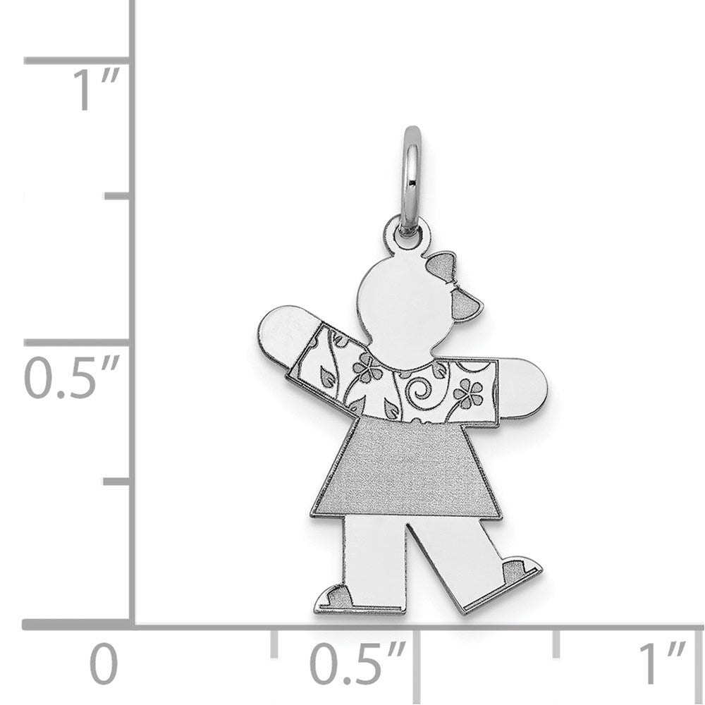 14k White Gold Charm